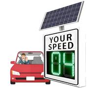 Segnaletica Stradale A LED Alimentata A Energia Solare Con Display In Alluminio Resistente Alle Intemperie Per Autostrade E Strade Con Traffico Moderato(White,23.62 * 23.62in)