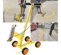 Segnaletica stradale con vernice spray - Larghezza della linea regolabile (5-15 cm), kit per segnaletica del campo da basket (traccia linee, archi, linee a S, cerchi), per vialetto, cemento, campo d