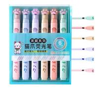 Segnali accecanti - Eluminazione colorati gambe di gatto con asciugatura rapida e pinna di evidenziazione multifunzionale per note | Prodotti scolastici, notizie, scrapbooking