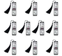 Segnali D'appoggio Da 10 PC Skeleton Con Nappe Che Leggono Le Forniture Per La Scuola Marcatore Goth Che Leggono Marcatore Della Pagina Acrilica