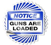 Segnali Day Bulk Notice Guns are Loaded & Backyard Bar Decor Facile da applicare Bar Segni per Man Caverna (8 x 12 cm - 5 pezzi)