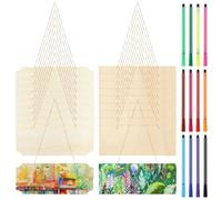 Segnali decorativi in legno con corde da appendere, 20 pezzi, striscioni rettangolari in legno con penne a vernice, placche di legno vuote per scrivere, dipingere, decorazioni per la casa