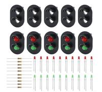 Segnali del blocco ferroviario con LED da 3 mm per il set della decorazione del layout della scala di HO OO dei treni del modello
