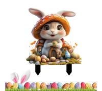 Segnali del cortile di Pasqua | Di Di Pasqua: Decorazioni Di Natale All'aperto, 2D Acrilico Vacanze All'aperto Benvenuto per Il Prato