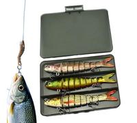 Segnali di acqua salata, esche d'acqua , segni di costumi da bagno realistici per il basso - accessorio per pesce gatto, trota rossa, do di mandarino e sgombro
