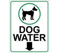 Segnali Di Avvertimento, Acqua Per Cani Segnali Di Avvertimento Vintage Segno Del Metallo,Poster Targa Per Casa,Negozio,Proprietà Privata,20X30Cm