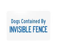 Segnali di avvertimento con scritta "Dogs Contained By Invisible Fence Beware Of Dog Security", per casa, lavoro, esterni, interni, strada, cortile, garage, muro stradale, sicurezza, decorazione