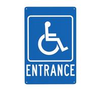 Segnali di avvertimento in metallo per handicap, segnale di avvertimento in metallo con scritta "Cautions Security", segnali di sicurezza per decorazione da parete per affari stradali, 20 x 30