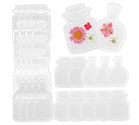Segnali di fiori secchi set 40pcs bookmark di fiori pressati trasparenti divertenti floreali di segnalibri fai -da -te per la produzione di segnalibri per le forniture di bottiglie da lettore di libr