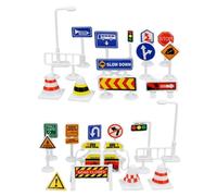 Segnali di segnalazione per - Gioco di viaggio portatile 28 pezzi per,giocattolo segnaletica | Per feste, vacanze, casa, salone, Halloween, Pasqua, giardino interno esterno, aula