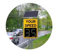 Segnali di velocità radar a LED ad energia solare, indicatore di limite di velocità lampeggiante per strade e autostrade, 50 x 70 cm, soluzione efficace per il monitoraggio della velocità