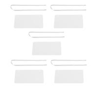 Segnali per sedia riservata con acrilico trasparente e spazio per messaggi | Spazio personalizzabile per nome e messaggio, formato sedia con nastro, set da 5 pezzi per posti riservati e espositori per