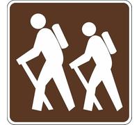 Segnali per sentieri da trekking segnaletica stradale segnaletica di sicurezza per interni o esterni per lavori a casa, ufficio, 20 x 30 cm