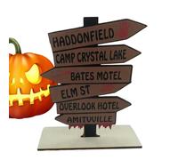 Segnali stradali di film horror, stradali di film horror | Destinazioni di film horror basate - Insegna di lettere, decorazione della casa horror di Halloween per questo