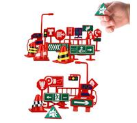 Segnali stradali per bambini - Semafori educativi portatili da 28 pezzi da 15 cm, set di decorazioni colorate per feste | Vacanza Compleanno Halloween Pasqua Casa Soggiorno Giardino Interno Esterno Au