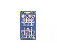 Segnali stradali - set educativo 14 pz, modelli in plastica 5,5 cm