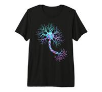 Segnali variopinti di Scienza del Cervello delle Cellule neuronali di neurobiologia Maglietta Premium