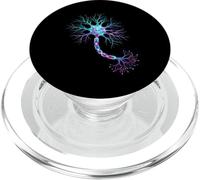 Segnali variopinti di scienza del cervello delle cellule neuronali di neurobiologia PopSockets PopGrip per MagSafe