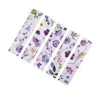 Segnalibri a forma di fiore essiccato con ciondolo, fatti a mano, per amanti dei libri, segnalibro per donne, uomini e studenti, design floreale