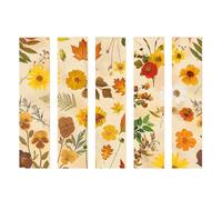 Segnalibri a forma di fiore essiccato con ciondolo, fatti a mano, per amanti dei libri, segnalibro per donne, uomini e studenti, design floreale