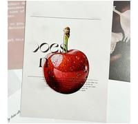 Segnalibri a forma di frutta, unici e alla moda, carini, creativi, divertenti, in acrilico trasparente, per studenti che leggono libri e per gli amanti della fotografia (#11, 2 pezzi)