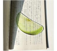 Segnalibri a forma di frutta, unici e alla moda, carini, creativi, divertenti, trasparenti, in acrilico trasparente, per studenti che leggono libri e per gli amanti della fotografia (#14, 2 pezzi)