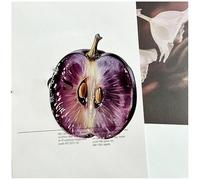 Segnalibri a forma di frutta, unici ed eleganti, carini, creativi, divertenti, in acrilico trasparente, per studenti che leggono libri e per gli amanti della fotografia (#3, 4 pezzi)