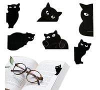 Segnalibri a forma di gatto, 7 graffette magnetiche, segnapagina a forma di | Simpatica opera d'arte felina, attrazione magnetica sicura, materiale in carta resistente, facile marcatura delle pagine