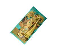 Segnalibri a tema pittura a olio in metallo cavo con nappe pittura floreale marcatore per libri amante dei libri arte studente