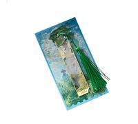 Segnalibri a tema pittura a olio vintage con nappe in metallo cavo segna libri per insegnante amante lettura segnalibri vuoti dorati