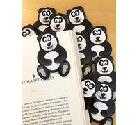 Segnalibri con clip a forma di panda per bambini e studenti, set di 10 segnalibri divertenti e stravaganti per la lettura in classe, ricompense in biblioteca, bomboniere, premi divertenti per