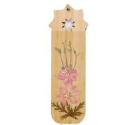 Segnalibri con fiori secchi naturali fatti a mano in legno essiccato segnalibro segnalibro segnalibro aiuto per la lettura per gli amanti dei libri in legno adulto bambino