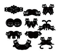 Segnalibri con gatto - Confezione da dieci pezzi magnete portatile per pagine,Marcapagina con gatto - Adatto per amanti, bambini, appassionati di lettura, ragazze, lettrici, donne