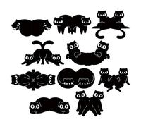 Segnalibri con gatto,Dieci Pezzi Clip Magnete Fermapagine - Marcapagina con gatto,Adatto per amanti, bambini, appassionati di lettura, ragazze, lettrici, donne