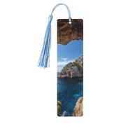 Segnalibri con nappe, con arco a Maiorca, in Spagna, in legno, per donne e uomini, fatto a mano, per gli amanti dei libri, segnapagine di lettura, etichette in legno, ornamenti, regalo di compleanno