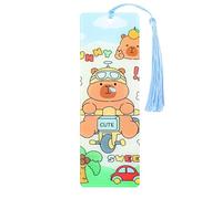 Segnalibri Creativi Pagine Animali Dei Cartoni Animati Lettura Adorabile Acrilico Con Nappe Segnapagina Capibara Dei Cartoni Animati Lettura In Acrilico