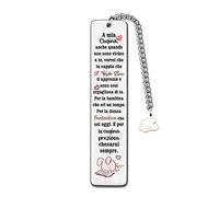 Segnalibri Cugina Regalo Di Compleanno Segnalibro Ispiratore Metallo Distanza Di Laurea Personalizzata Incoraggiare Regalo Vai All'Università Ricordo Simpatico Coniglio Accessorio Per Libro Di Natale