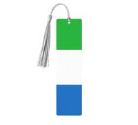 Segnalibri da donna, con bandiera della Sierra Leone, 5 pezzi, in legno, accessori per libri