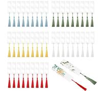 Segnalibri Fai Da Te, 45 Pezzi Di Segnalibro Acrilico Vuoto, Con 45 Nappe Colorate, Adatto Per Artigianato, Segnalibri, Decorazione Regalo, 12 x 3,2 cm