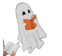 Segnalibri fantasma di Halloween, pennarello a forma spettrale, etichette trasparenti per libri, accessorio per la lettura dello scrittore, strumento di studio romanzo, regalo per amici di famiglia