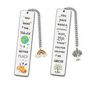 Segnalibri In Acciaio Inossidabile Da 2 Segnalibri A Catena Segnalibro In Metallo Divisore Per Pagine Libri Accessori La Lettura Regalo Accessorio La Lettura Degli Insegnanti