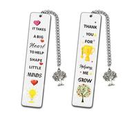 Segnalibri In Acciaio Inossidabile Da 2 Segnalibri A Catena Segnalibro In Metallo Divisore Per Pagine Libri Accessori La Lettura Regalo Accessorio La Lettura Degli Insegnanti