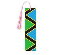 Segnalibri in legno con bandiera della Tanzania, per uomini e donne, marchio unico da leggere, regalo ideale