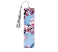 Segnalibri in legno con stampa allettante di fiori di ciliegio bellissimi accessori per notebook per uomini donne amanti dei libri