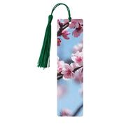 Segnalibri in legno con stampa allettante di fiori di ciliegio bellissimi accessori per notebook per uomini donne amanti dei libri