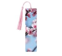 Segnalibri in legno con stampa allettante di fiori di ciliegio bellissimi accessori per notebook per uomini donne amanti dei libri