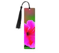 Segnalibri in legno con stampa di fiori di ibisco bellissimi accessori per notebook per uomini donne amanti dei libri