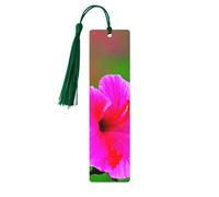 Segnalibri in legno con stampa di fiori di ibisco bellissimi accessori per notebook per uomini donne amanti dei libri