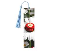 Segnalibri in legno con stampa di margherite bianche e fiori bellissimi accessori per notebook per uomini donne amanti dei libri