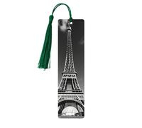 Segnalibri in legno con stampa di Parigi Torre Eiffel e nuvole, bellissimi accessori per notebook per uomini e donne amanti